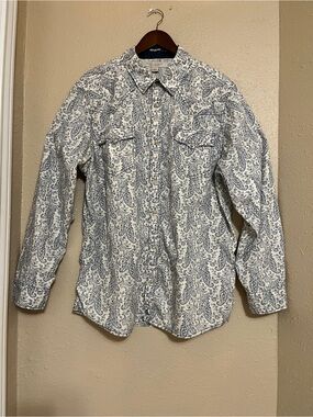 Cody James Men's Dagget Paisley Print Snap Long Sleeve Western Shirt - 2XL